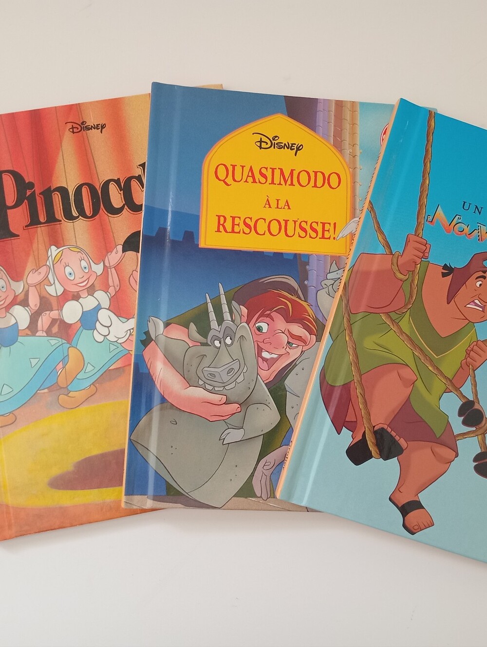 Vintage Disney French Hardcover Books Lot of 3 Grolier Mickey Club